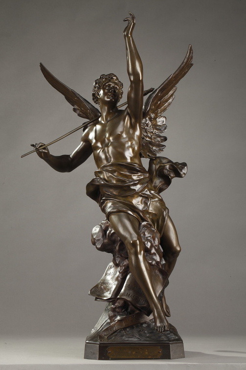 sculpture-pensee-bronze-emile-picault
