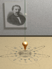 Image:Foucault pendulum animated.gif